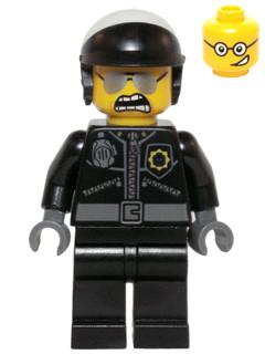 LEGO Minifigure-Bad Cop - Head with Crooked Smile-The LEGO Movie-TLM098-Creative Brick Builders